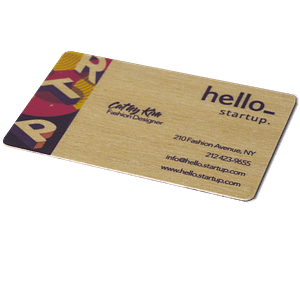 Wooden business cards