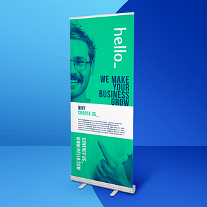 Roll up banner budget